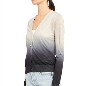 Theory Ombré Cardigan in Linen-Viscose